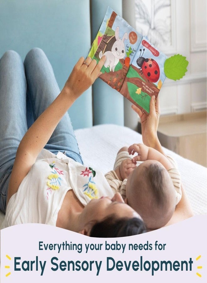 Curious Cub كتاب قماشي من كيوريوس كاب بيكابو جانجل - كتاب أطفال ناعم بصفحات قابلة للطيّ وأسطح مختلفة الملمس | لعبة حسية وهدية تعليمية مبكرة للرضع والأطفال الصغار، ألعاب بيكابو للأطفال من عمر 6 أشهر فما فوق - Image 4